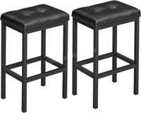 VASAGLE Bar Stools  Set of 2  15.7x11.8x24.4