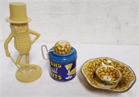 Mr. Peanut Bank /Nut Grinder / Nut Dish set