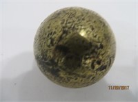 Civil war brass cannon ball 1 1/2" diameter