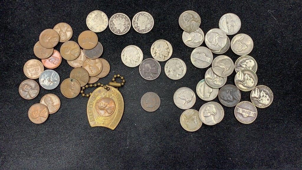 US Cents & Nickels: 1892 Indian Cent, (3) V