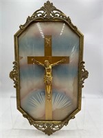 Vintage convex framed cross
