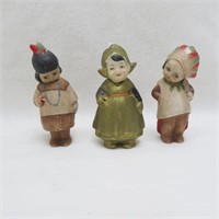 Bobblehead Dolls - Bisque - String head Figurines
