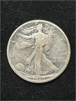 Silver 1920 Walking Liberty Half Dollar