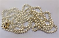 Knotted Faux Pearls