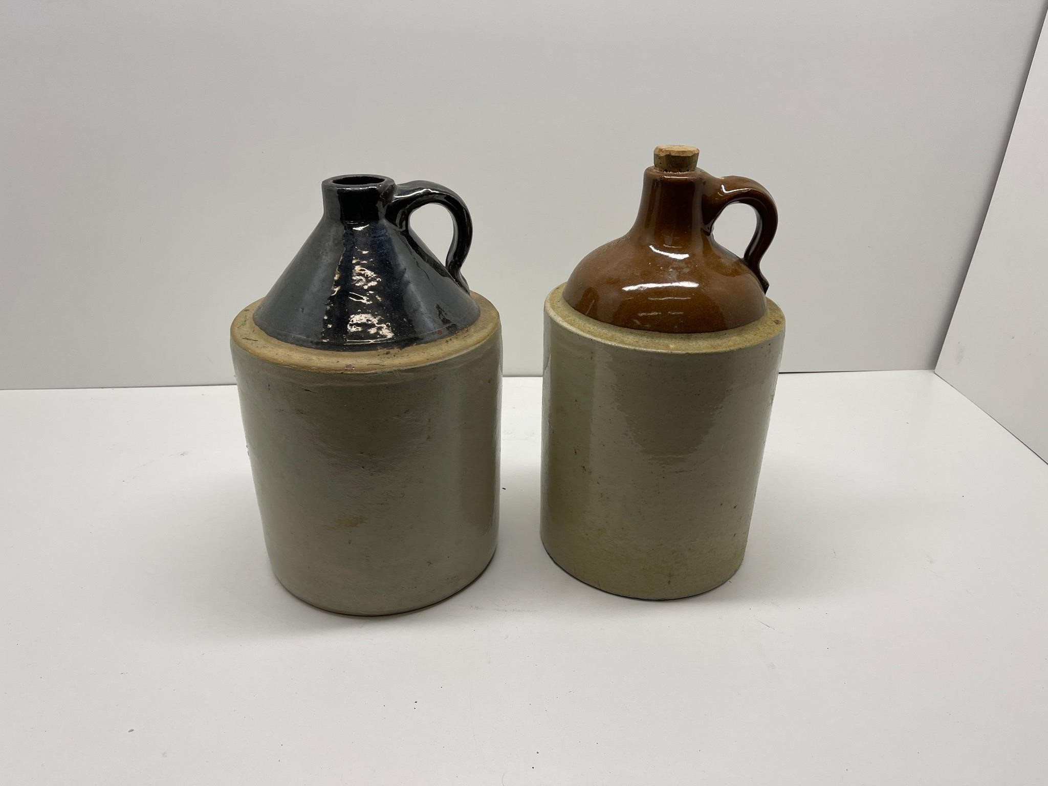 Two stoneware jugs