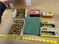 7mm DIE, bullets, and ammo.