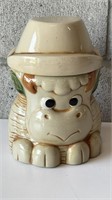 Mnt. Clemons Pottery Bull Cow Ceramic Cookie Jar