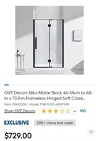 Ove 48 Imch Shower Door (HW)