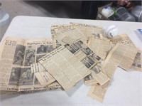 1948 Newspaper Clippings of Babe Ruth’s Death