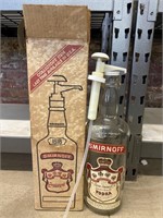 Vintage Smirnoff Gallon Bottle with Dispenser and