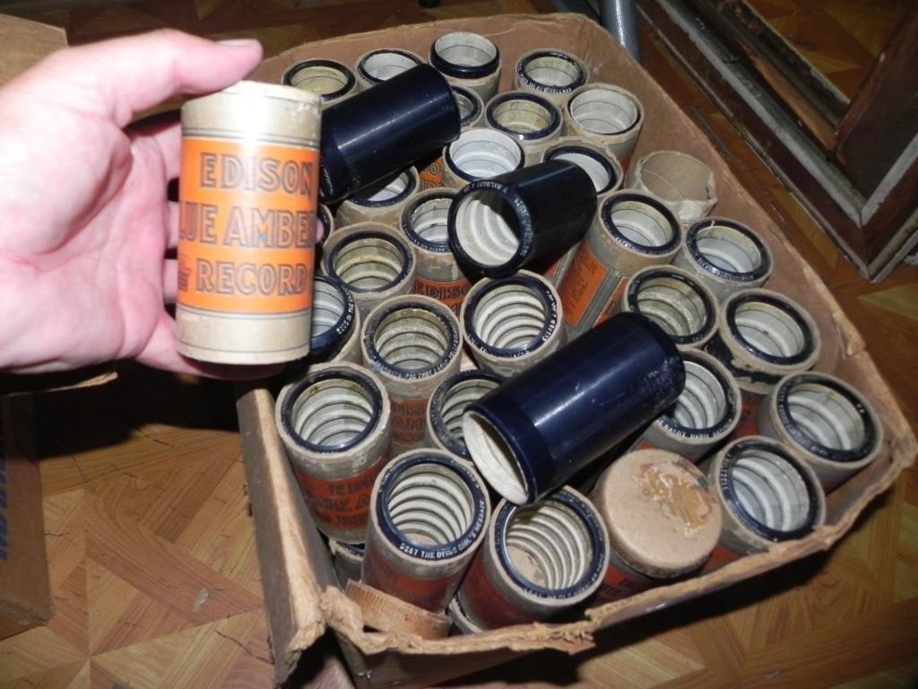 Box of Edison Cylinders