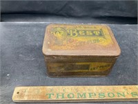 Antique tobacco tin