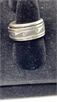 Spinner sterling ring stamped 925 size 7.5, 10g