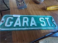 Vintage Metal double sided street sign