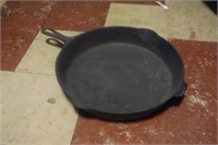 Unmarked 14" Cast Iron Skillet