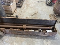 LARGE SOCKETS AND OLD WRENCH