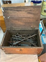 Drill Bits in Antique Dovetail Box