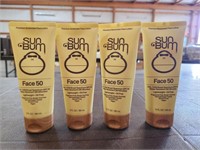 (4) Sun Bum SPF50 Face Sunscreen Lotion