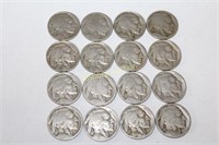 16 BUFFALO NICKELS