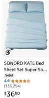 SONORO KATE Bed Sheet Set Super Soft