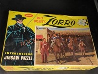 Vintage Zorro interlocking jigsaw puzzle with