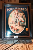 Potosi Brewing Co Framed Lighted Picture Advertisi