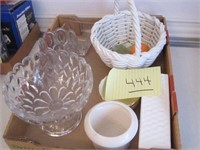 Ceramic and glass decorative items -