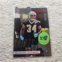 2017 Absolute Red 82/100 Rookie Marshon Lattimore