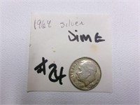 1964 silver dime