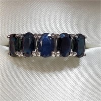 Certified 10K  Sapphire(3.3ct) Ring