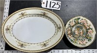 Japan Serving Platter & Cherub Decorative Plate