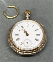 German Silver Pocket Watch