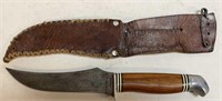 Vintage Schrade Walden 5" Knife with Sheath Sn#148