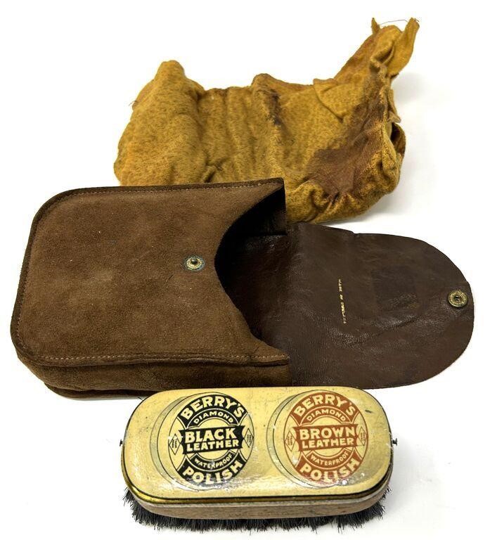 English Travelling Shoe Polish Kit