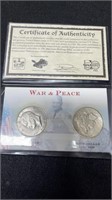 War & Peace Ike Dollar 1971-1978 & Peace Dollar 19