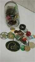 Jar Of Treasure Including Coins