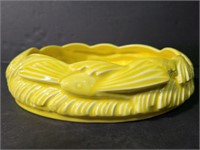 Vintage yellow se shell ceramic bowl