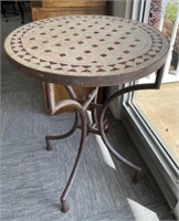 Tile Top Iron Table