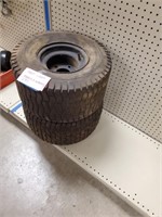 Lot of two Golf Cart Tires and Wheels