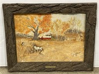 (RK) George Nelson “Autumn in Indiana” 21” x 17”