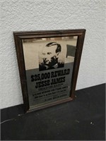 Jesse James reward sign