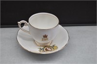 Queen Elizabeth II Coronation Cup and Saucer