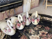4 Decor Swans
