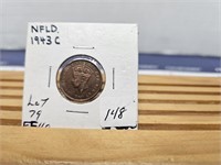 1 1943C NEWFOUNDLAND 1 CENT