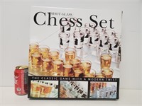 Set de verres à shot pour les échecs