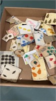 Lot of Antique Buttons on Cards