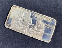 1974 1oz Silver Louisiana Purchase Art Bar