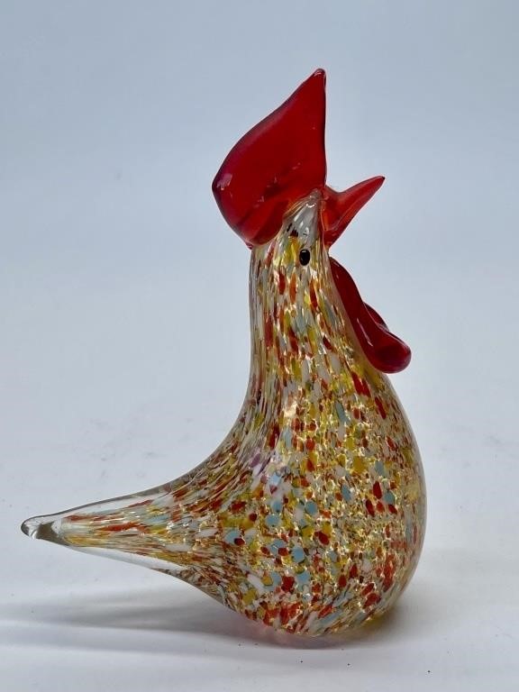 Millifiori Art Glass Chicken