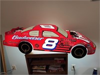 Budweiser #8 Lighted Car (hood cracked)