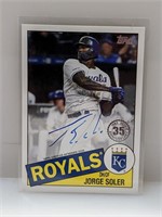 2020 Topps Jorge Soler Autograph #85BA-JS